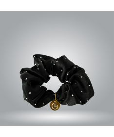 Hair elastic - GH - black with crystals