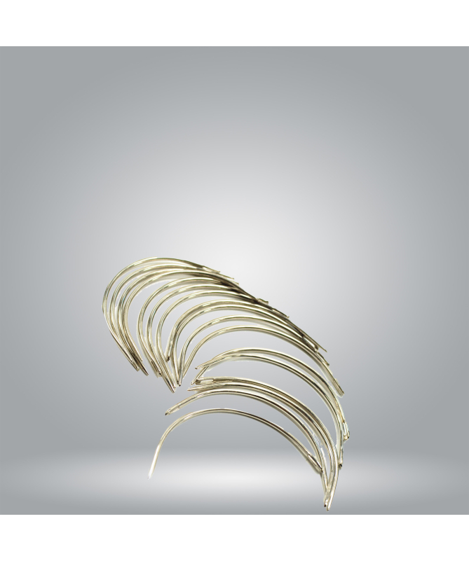 C-shaped wiggling needle