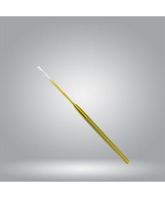 Metal crochet hook with ratchet gold