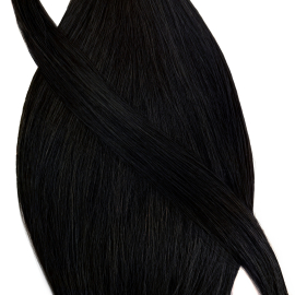 Tape-in hair, natural, lengths 50 and 60 cm, black