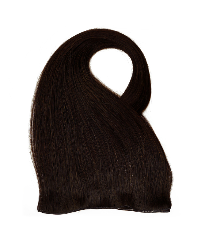 Tape-in hair, natural, lengths 50 and 60 cm, brown
