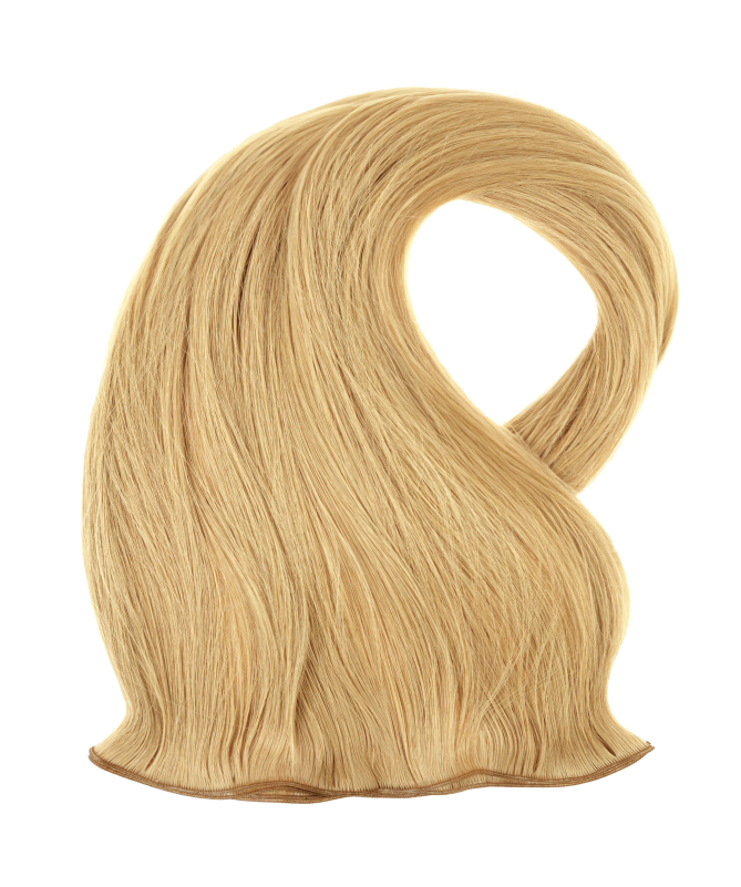 włosy doczepiane naturalne grzechhair weft taśma szyta złocisty popielaty blond