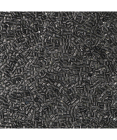 Graphite keratin granules for hair extensions - mini bonds, microrings and ultrasonics