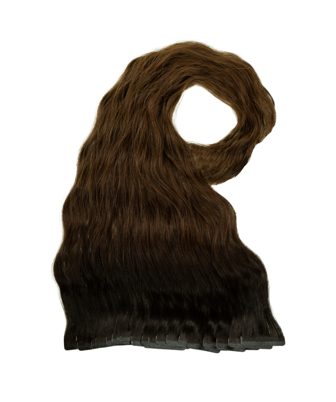 Hair NN + TapeOn Duo WAVE Amber Wood