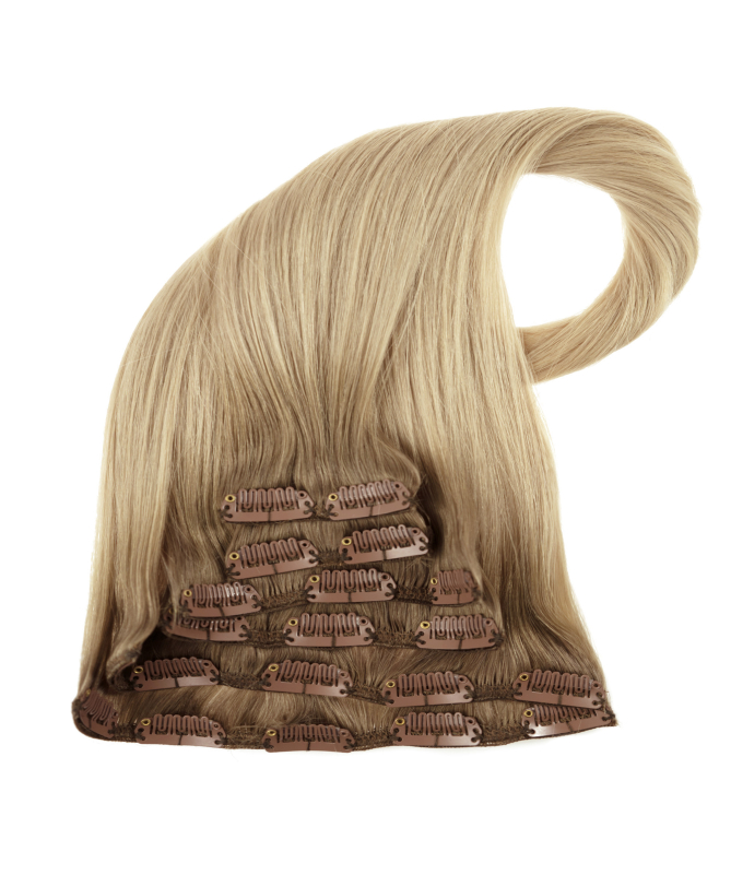 natural blonde clip-in extensions